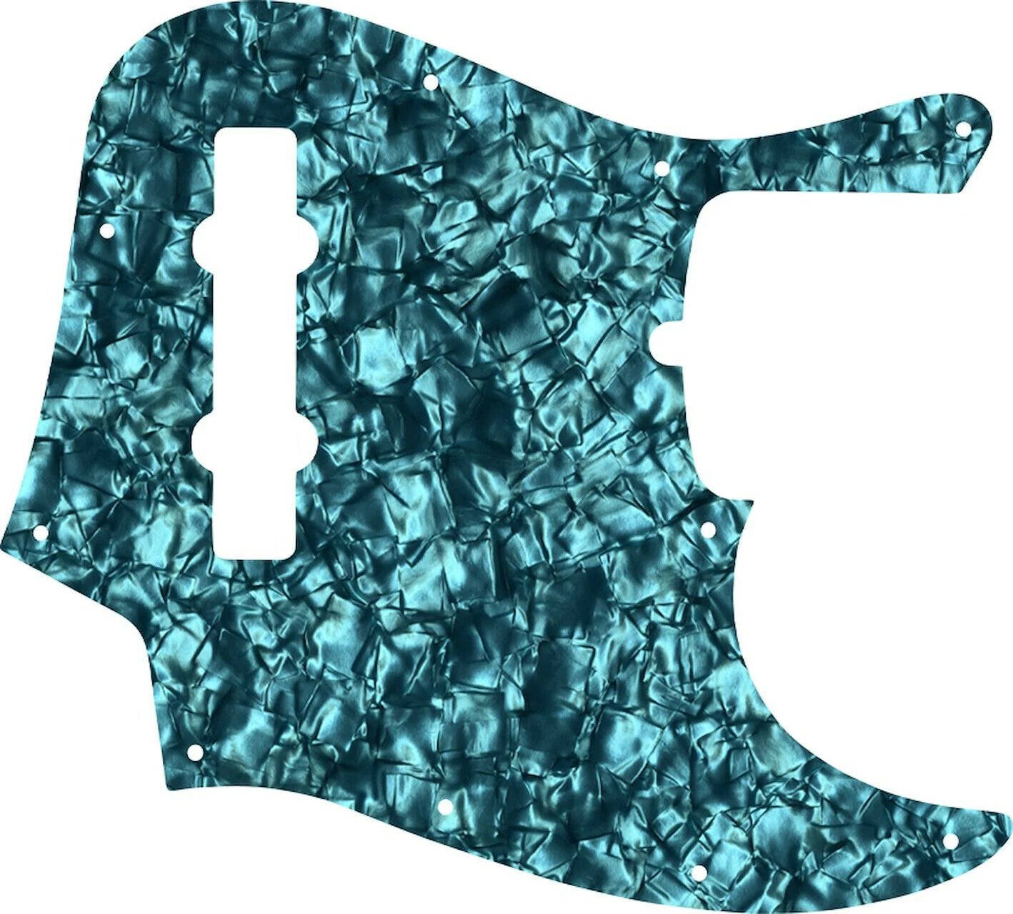 WD Custom Pickguard For American Made Fender 5 String Jazz Bass #28AQ Aqua Pe...