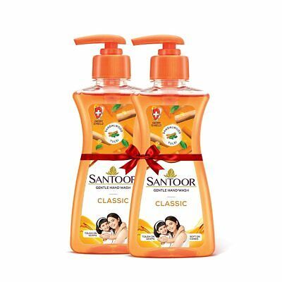Santoor Hand Wash Classic, 200ml - (Pack of 2)