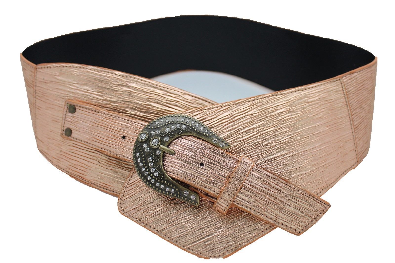 Fancy Women Waist Hip Rose Gold Wide Western Corset Fashion Belt Hip