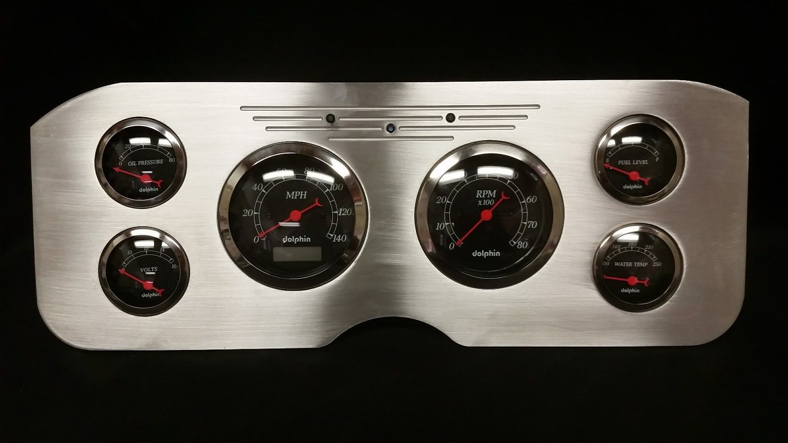 1955 1956 1957 1956 1959 GMC 6 GAUGE DASH CLUSTER BLACK Gauges