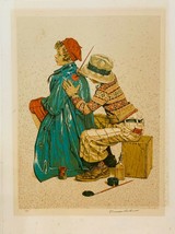 NORMAN ROCKWELL &quot;SHE&#39;S MY BABY&quot; LITHOGRAPH ON PAPER HAND SIGNED &amp; NUMBER... - $1,795.50