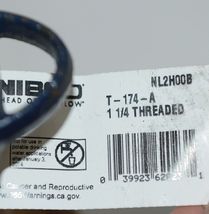 NIBCO NL2H00B T 174 A Block Pattern Gate Valve 1-1/4 Inch Thread Bronze Body image 3