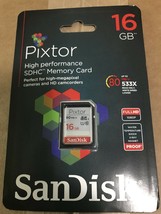 San Disk - Pixtor 16GB Sdhc UHS-I Memory Card - $27.23