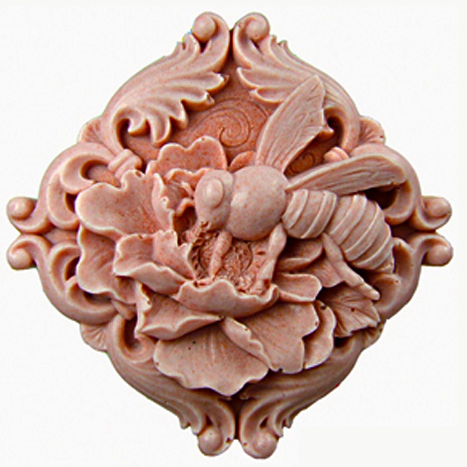 egbhouse Soap/plaster/polymer clay mold Beesnflower 2D Silicone Mold 
