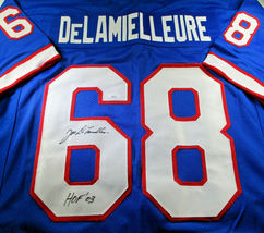 Joe Delamielleure / Autographed Buffalo Bills Blue Custom Football Jersey / JSA - $59.95