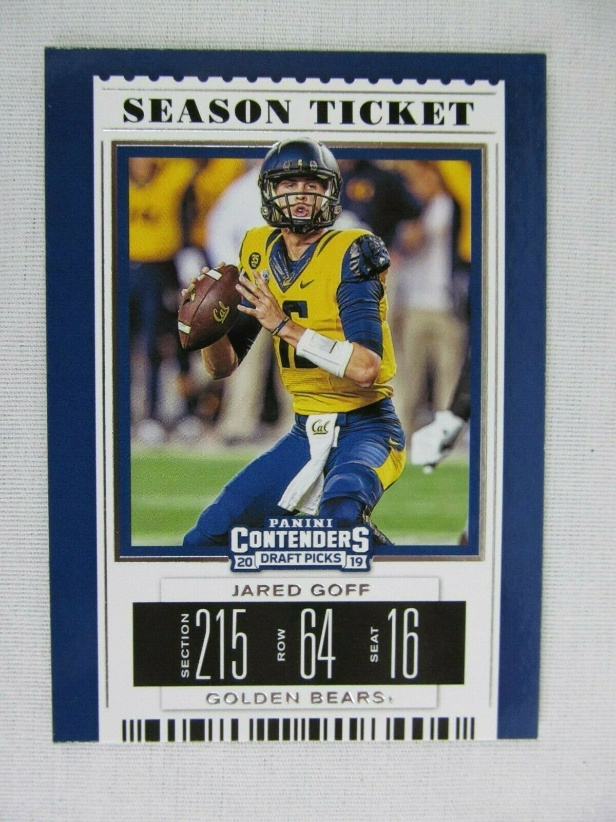 Jared Goff Cal Golden Bears 2019 Panini Contenders Draft Football Card ...