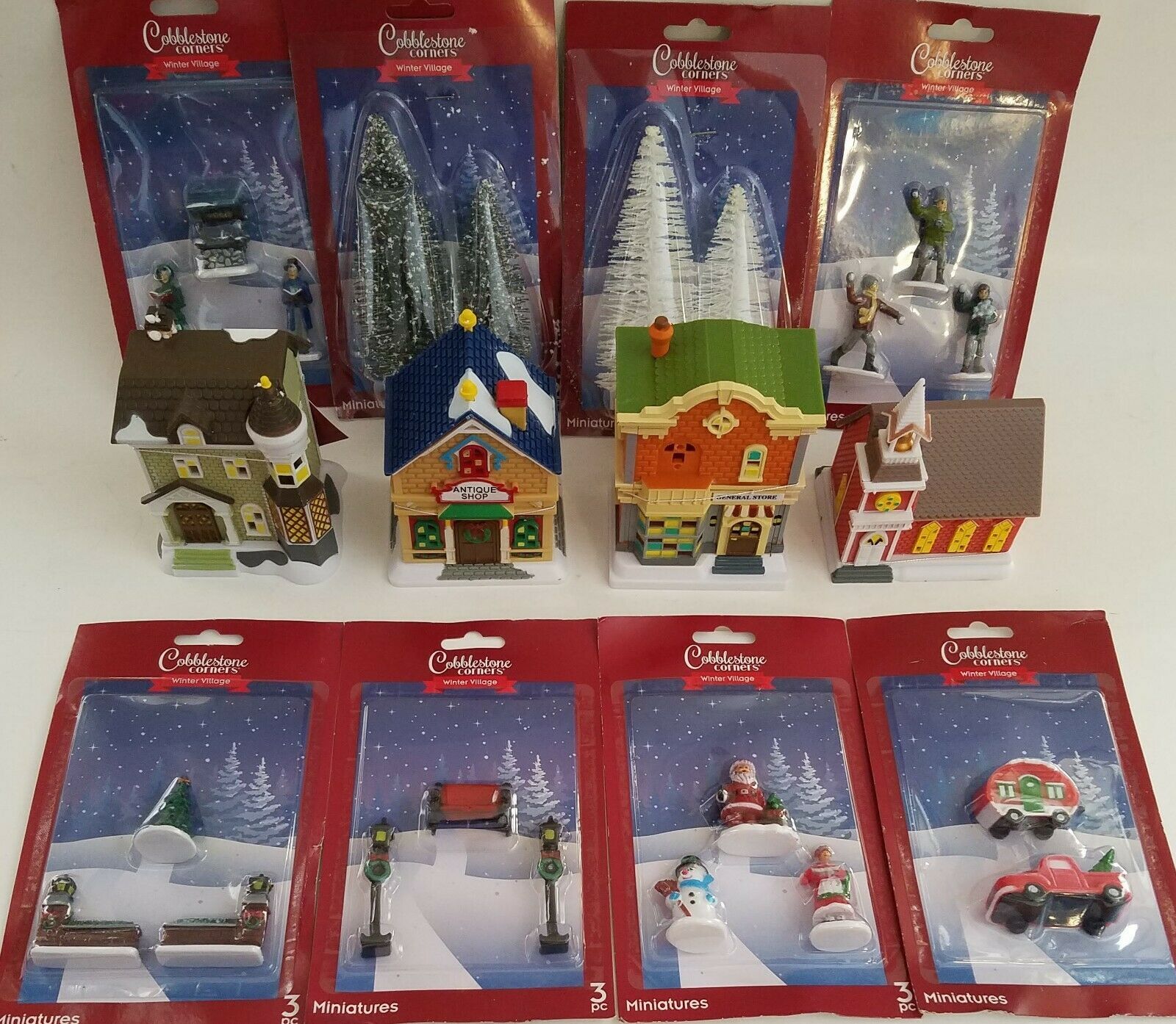 christmas village miniature figurines