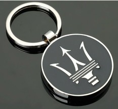 3D All Metal Car Logo Key Chain Ring For Maserati Quattroporte - $5.39