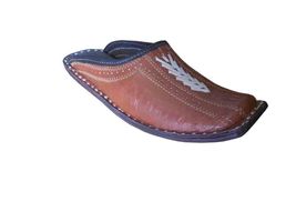 Men Slippers Jutti Clogs Indian Casual Handmade Flip-Flops Leather Flat US 10 - $39.99
