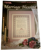 Leisure Arts Cross Stitch Pattern Marriage Blessing Wedding Religious Ch... - $3.99