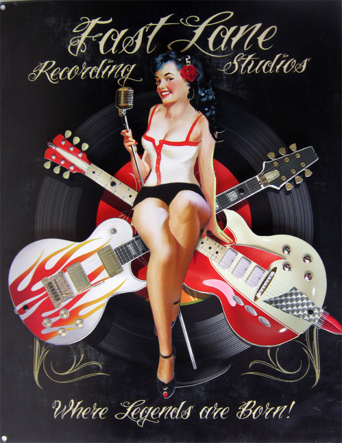 Three-Dimensional Metal Art  " Fast Lane recording Studio " - $100.00