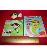 Power Puff Girls Book Set Buttercup Teacher Pet Toy Scholastic Sticker S... - $18.99