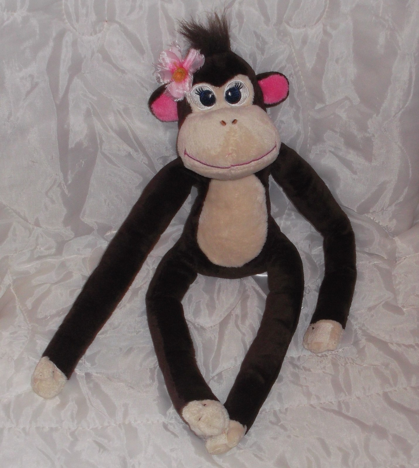 monkey toy with velcro hands