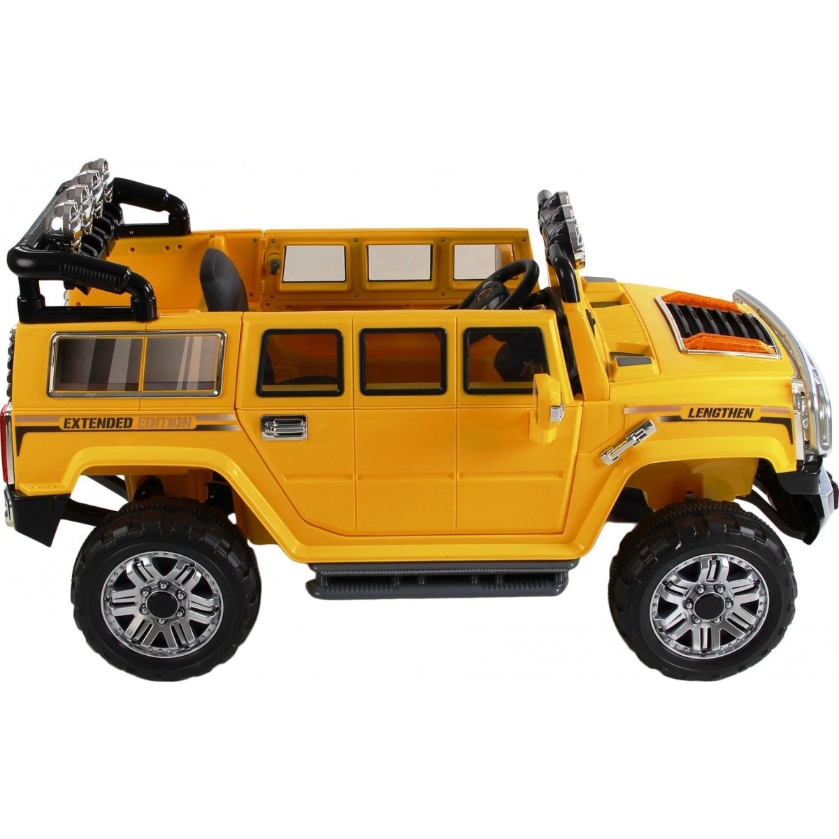 Big Extended Hummer H3 Style 12v Kids, Boys, Girls Ride on Car with RC ...