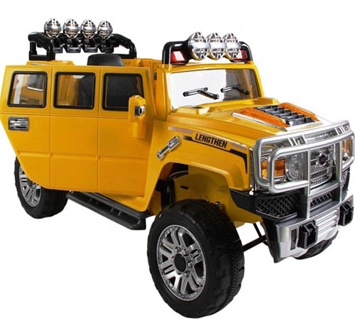 Big Extended Hummer H3 Style 12v Kids, Boys, Girls Ride on Car with RC ...