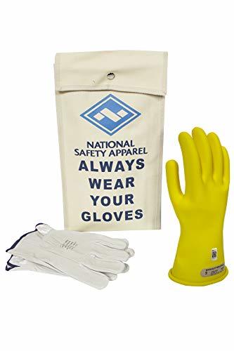 National Safety Apparel Class 00 Yellow Rubber Voltage Insulating Glove Kit with - $261.36