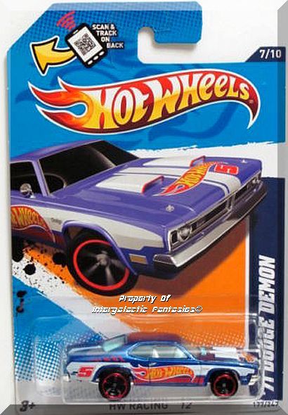 Hot Wheels - '71 Dodge Demon: HW Racing '12 #7/10 - #177/247 *Blue ...