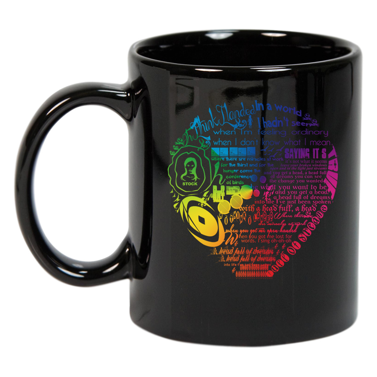 Coldplay Logo Tour Coldplay Band Mugs Black 11oz Mugs