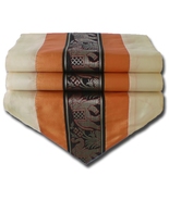 TIL134 orange elephant table runner tablecloth tablerunner silk 200x30cm... - $18.99