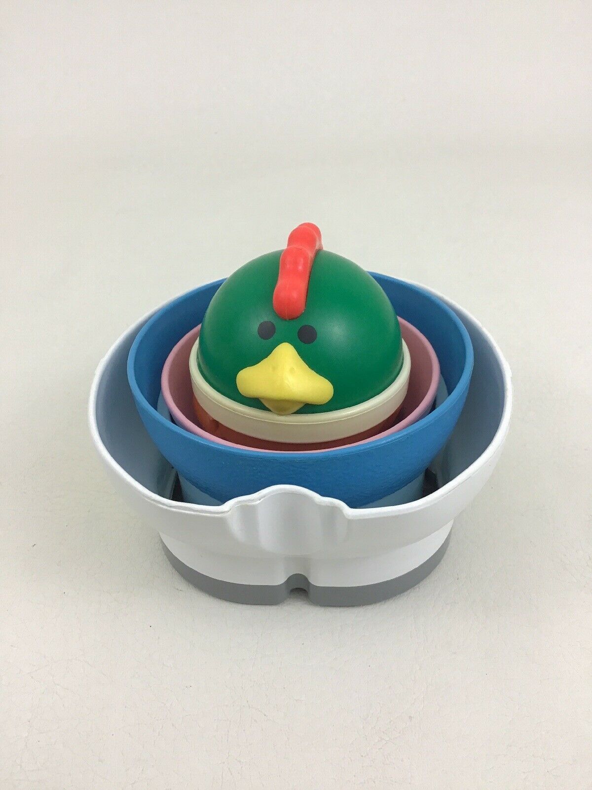 Vintage 80s Little Tikes Stacking Nesting Animal Complete Toy Farm Cow