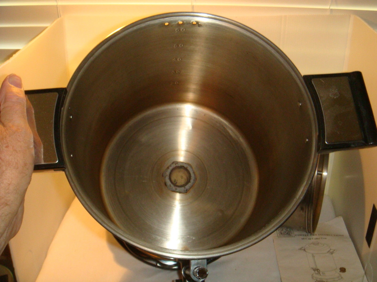 BAKERS & CHEFS 60CUP COFFEE URN MODEL 233305 PERCOLATOR Coffee