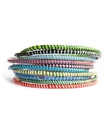 10 Recycled Flip Flop Bracelets Assorted Colors Hand Made in Mali, West ... - $8.98