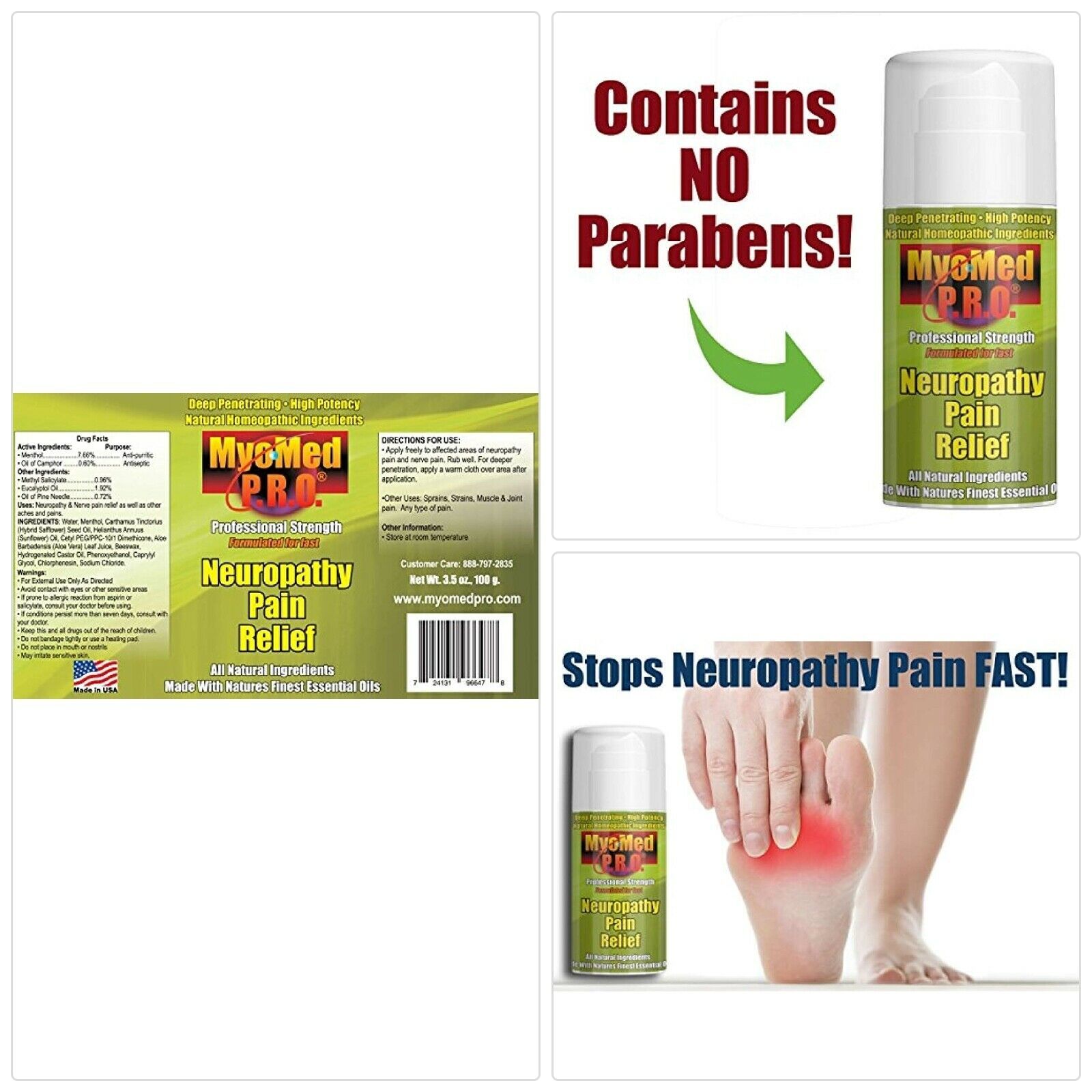 Best Neuropathy Pain Relief Cream. Clinically Proven Essential Oil ...