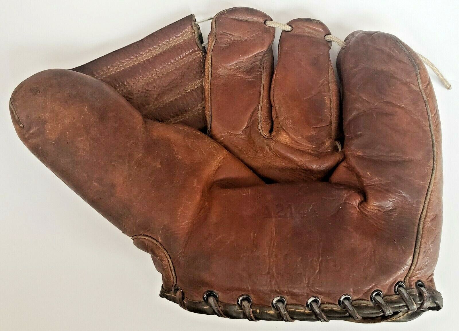 VINTAGE WILSON 3 FINGER BASEBALL GLOVE MITT CIRCA 1950'S MODEL A2144