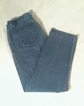 Ruby Red Petite women&#39;s jeans sz 12 P Short elastic waist sides denim - $3.00