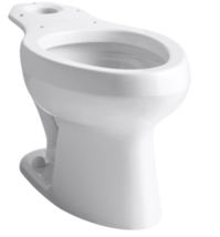 Kohler K-4303-SS-0 Wellworth Elongated Toilet Bowl Only Less Seat in White - $79.15