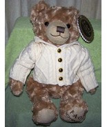 FAO Schwarz Teddy Bear wearing sweater 17&quot;H NWT - $23.50