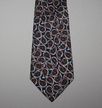 Red & Blue Paisley Necktie 4" x 58" Talbott Studio Nordstrom Hand Sewn Silk Tie - $14.80