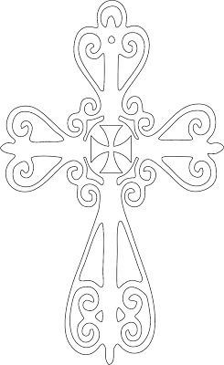 Primary image for Ornamental Cross - Metal Wall Art - Copper 36" x 22"