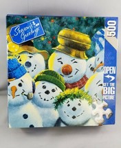 Master Pieces Sunshine Committee Snowmen Jigsaw Puzzle 500 Piece Winter - $13.08