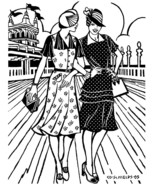 Folkwear 1930&#39;s Day Dress Misses #249 Ladies Frock Sewing Pattern folkwe... - $19.95