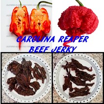 Carolina Reaper Beef Jerky 2oz. Succulent and World&#39;s Hottest Jerky. Dia... - $8.75