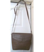 Ann Taylor Leather Shoulder Crossbody Handbag Purse Reptile Look Italy N... - $49.63