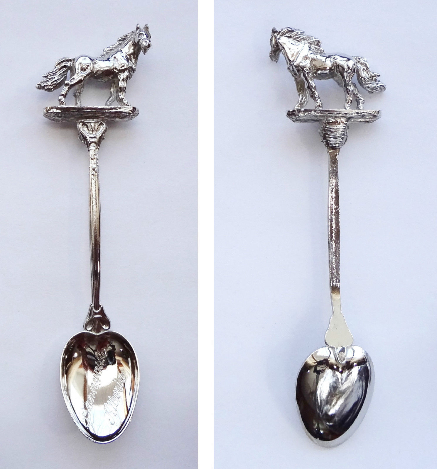 Collector Souvenir Spoon Canada Alberta Bonnyville 3D Horse Stallion