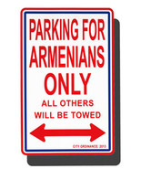 Armenia Parking Sign - $11.94
