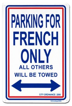 Primary image for France Parking Sign
