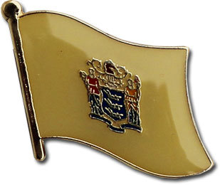 New Jersey Flag Lapel Pin - Collectibles