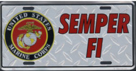 Marines License Plate (Semper Fi) - $11.94