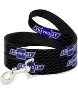 Dog Leash Chevy Bowtie Repeat Text 4 Feet Long 1.0&quot; Wide - $6.95
