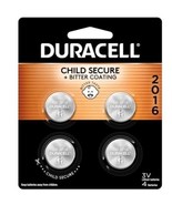 Duracell CR2016 3V Lithium Coin Batteries, Pack of 4 - $16.95