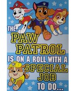 PAW Patrol Greeting Card Birthday &quot;The PAW PATROL is on a roll with a sp... - $3.89