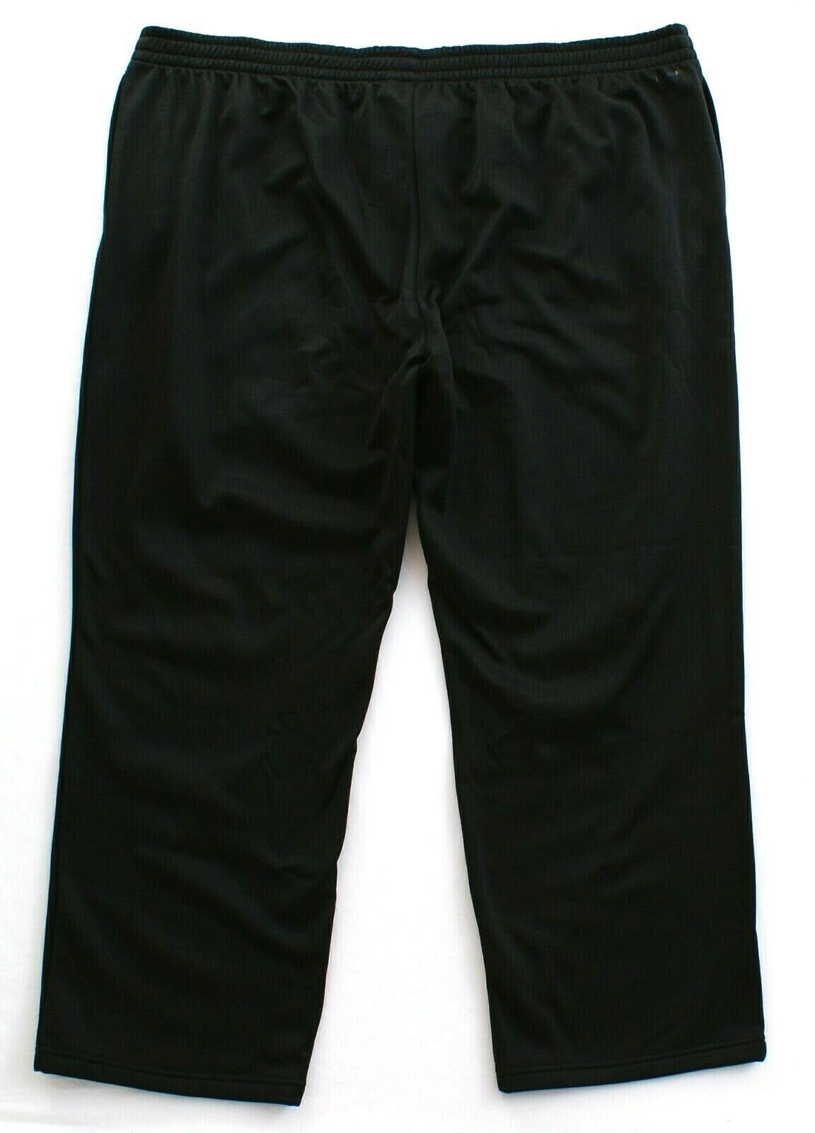 black fleece track pants