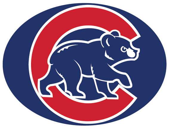 Chicago Cubs Full One Color Vinyl Decal Sticker 11