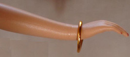 Barbie doll jewelry shiny golden plastic bracelet New  - $6.99