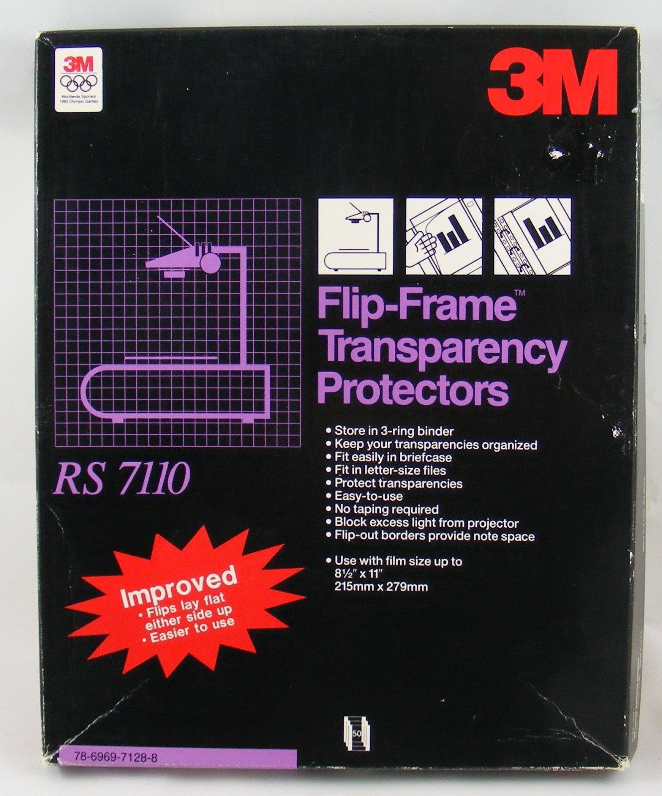 3M RS 7110 Flip Frame Transparency Protectors - $12.30
