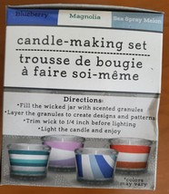 Candle Making Kit, 3oz Set, Glass Holder, 3 Scents Sea Spray Blueberry Magnolia image 4